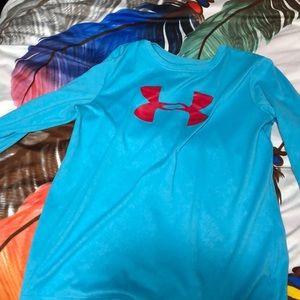 blue log sleeve under armor